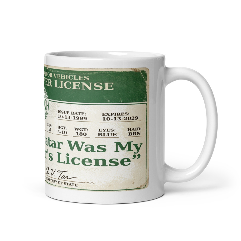 My Avatar Was My Driver's License - mug