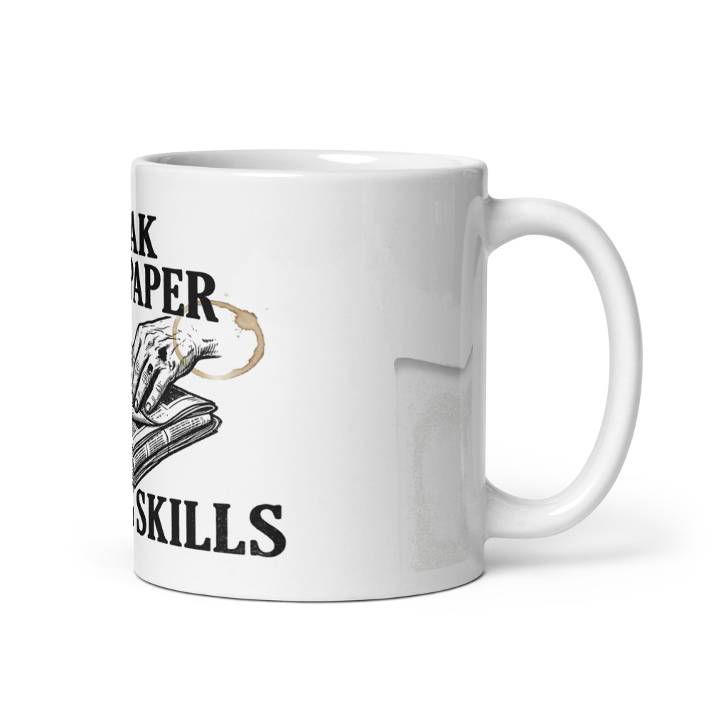 Peak Newspaper Folding Skills - mug