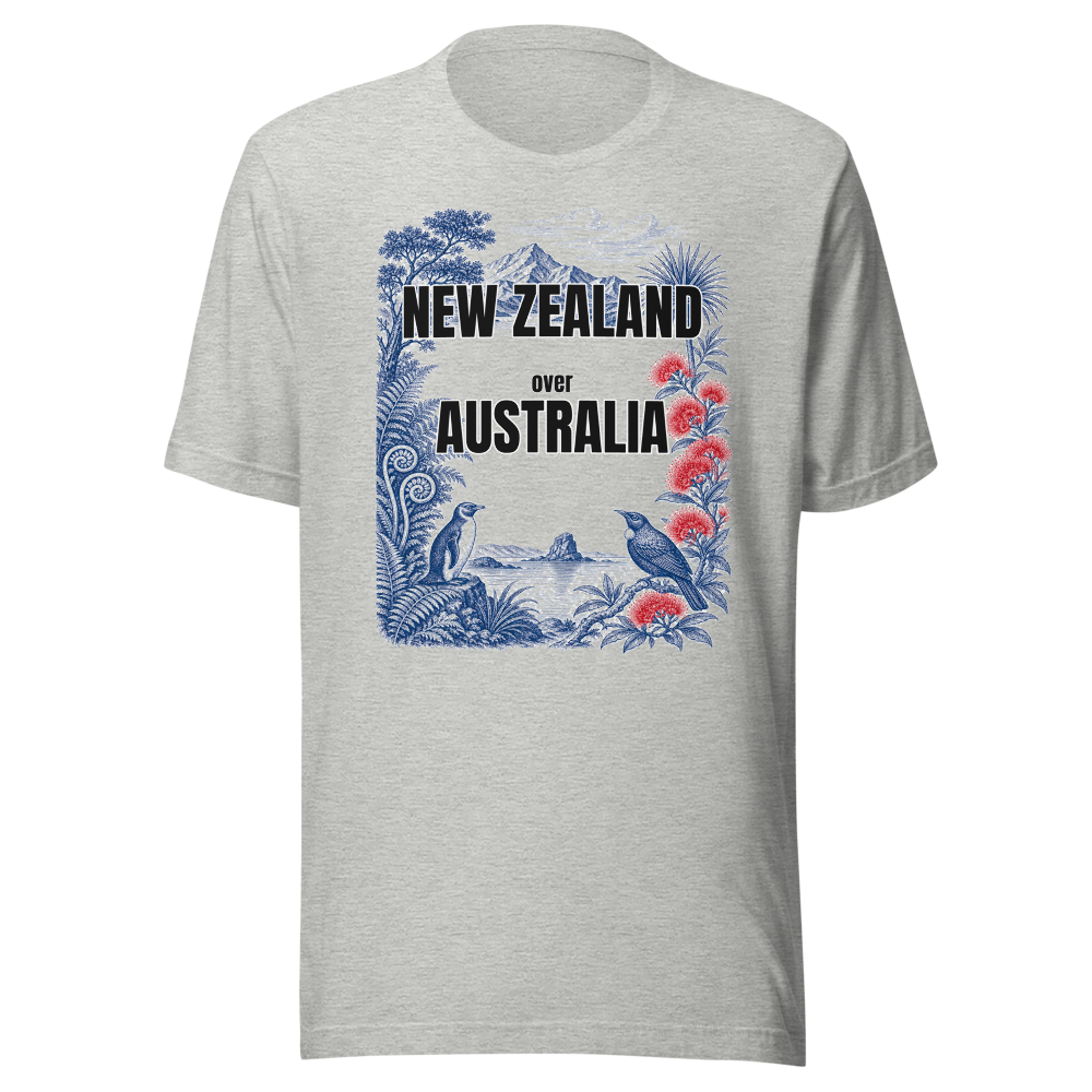 New Zealand Over Australia tee — New Zealand: Above It All