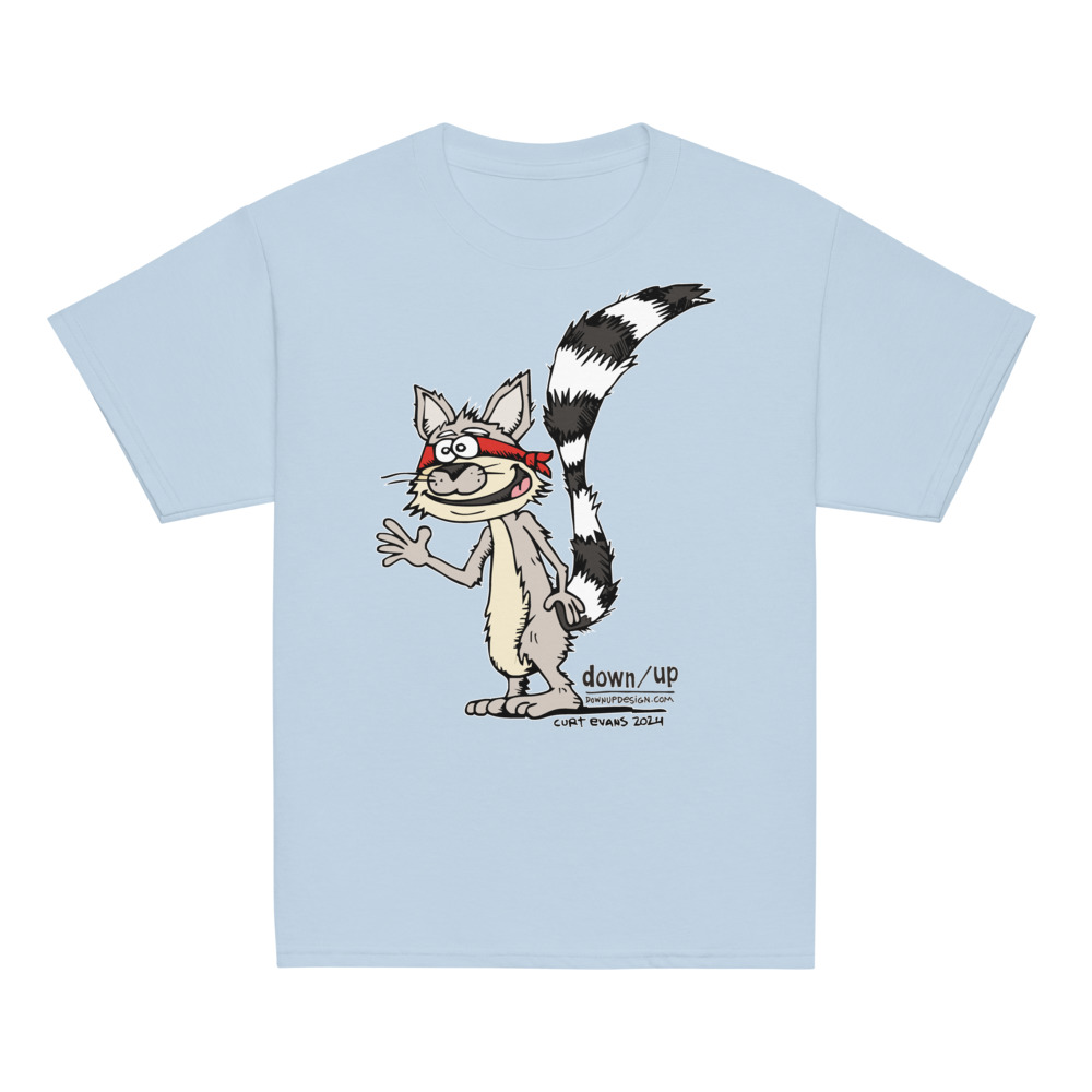 Ringtail Cat — Youth Classic T-shirt (Light Blue)