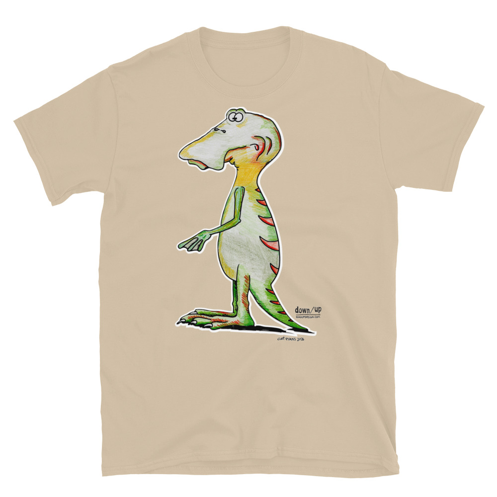 Dino Duckbill — Form Fitting Unisex T-Shirt (Sand)