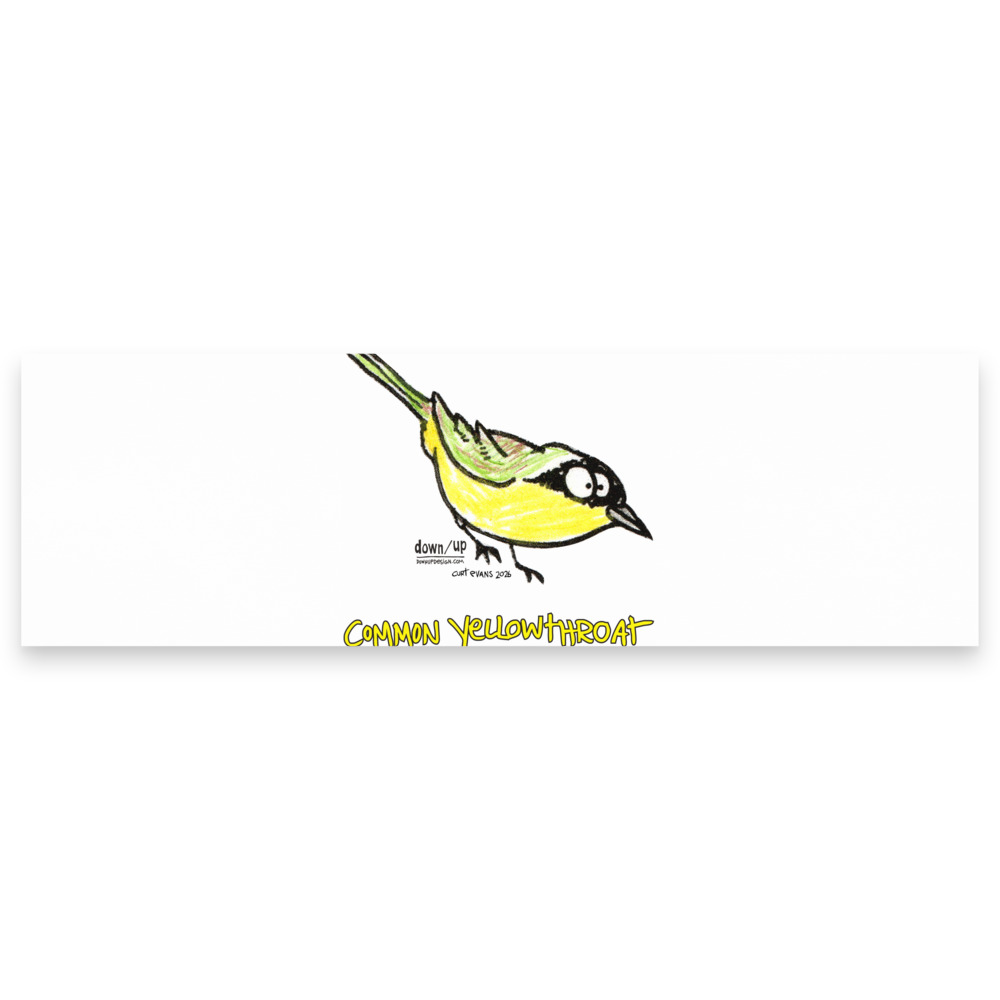 Common Yellowthroat — Note pads (White)