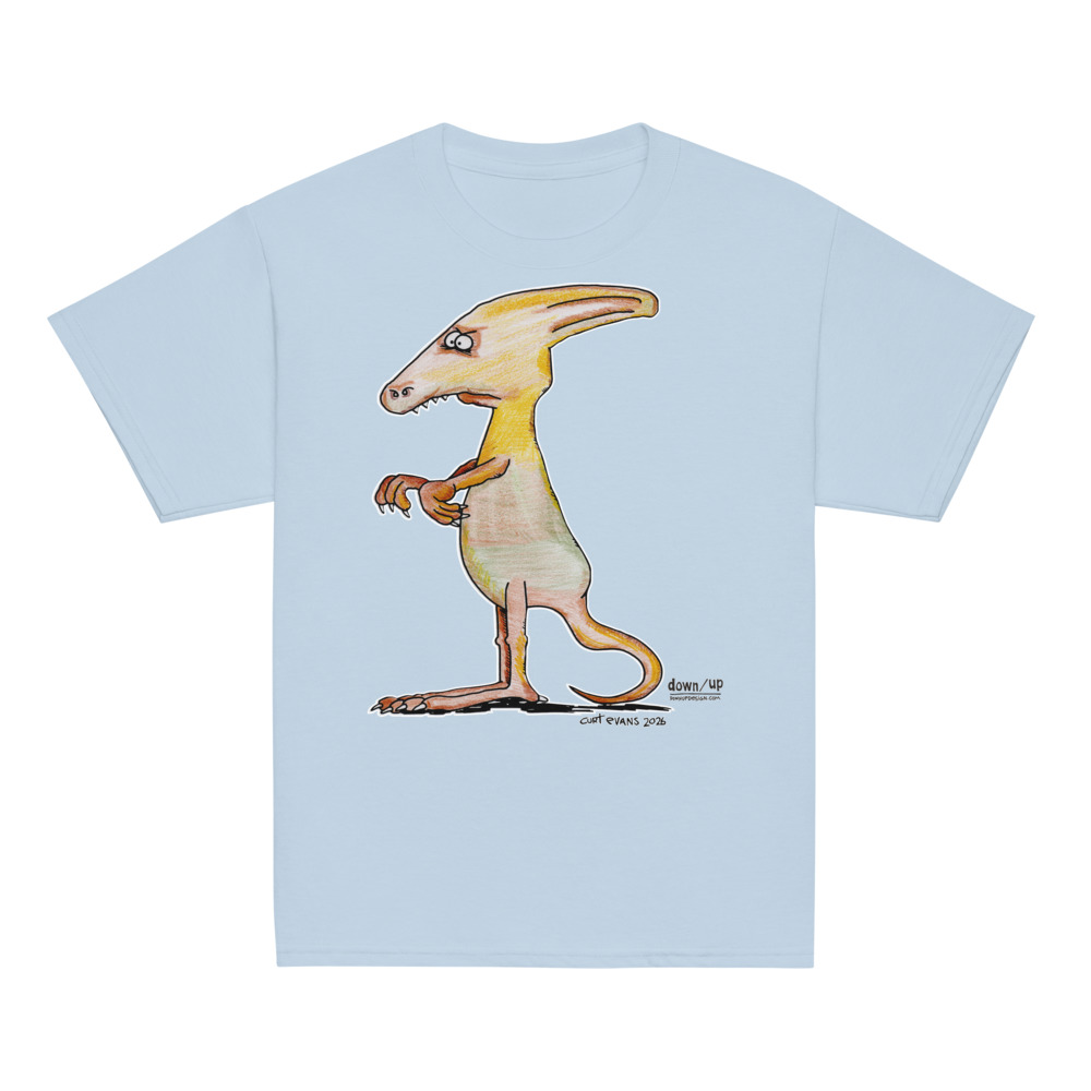 Dino Helmet — Youth Classic T-shirt (Light Blue)