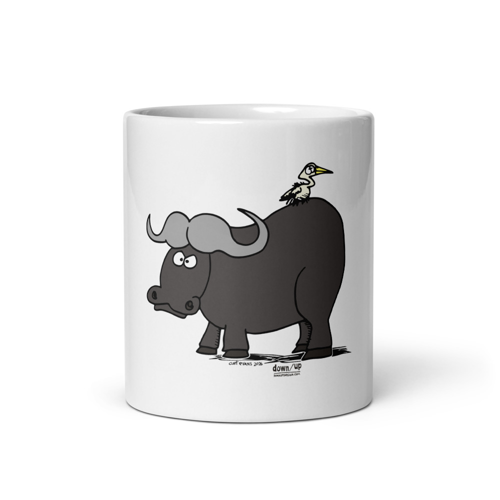 Water Buffalo — White Glossy Mug (White)