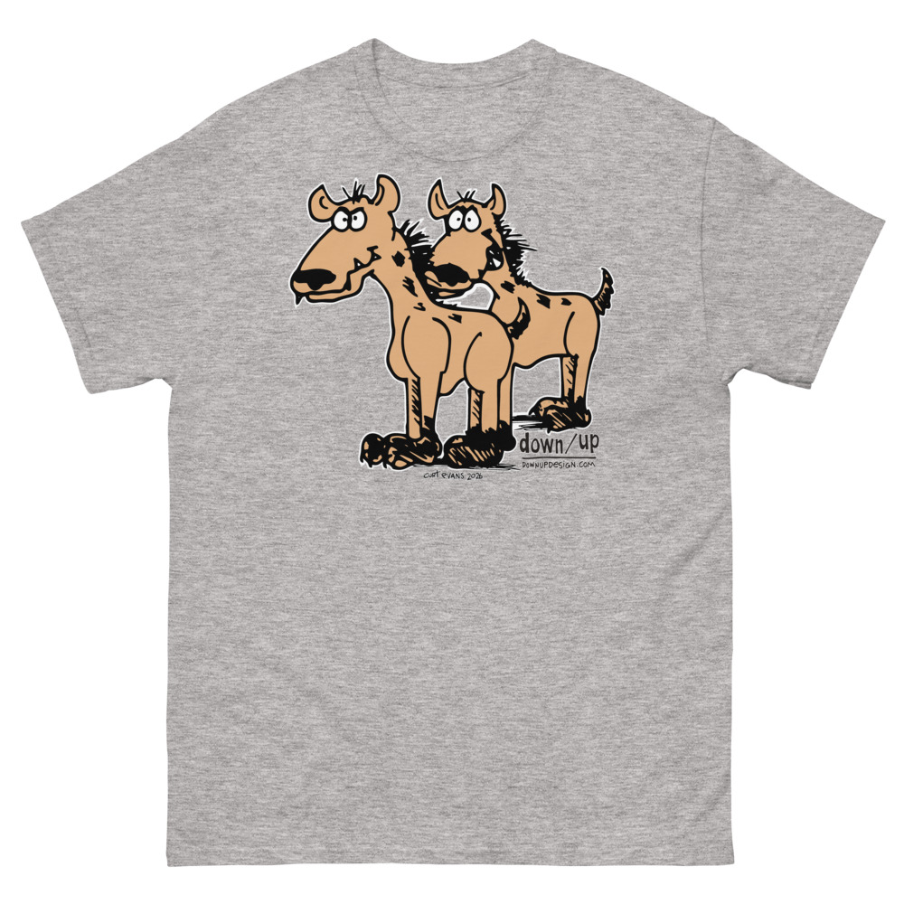 Hyenas — Classic Style Unisex T-shirt (Sport Grey)