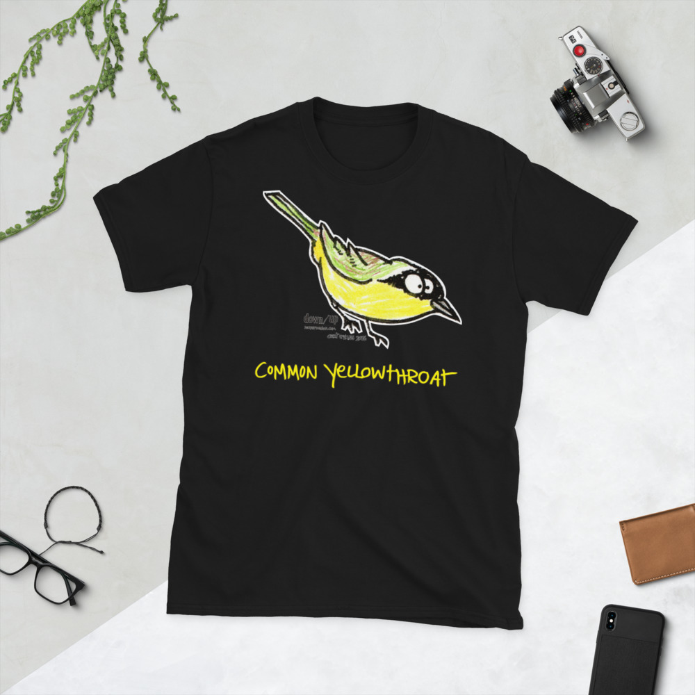 Common Yellowthroat — Form Fitting Unisex T-Shirt (Black)