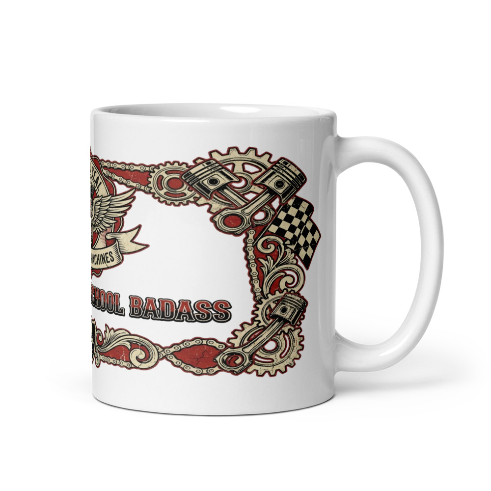 Certified Old School Badass - mug