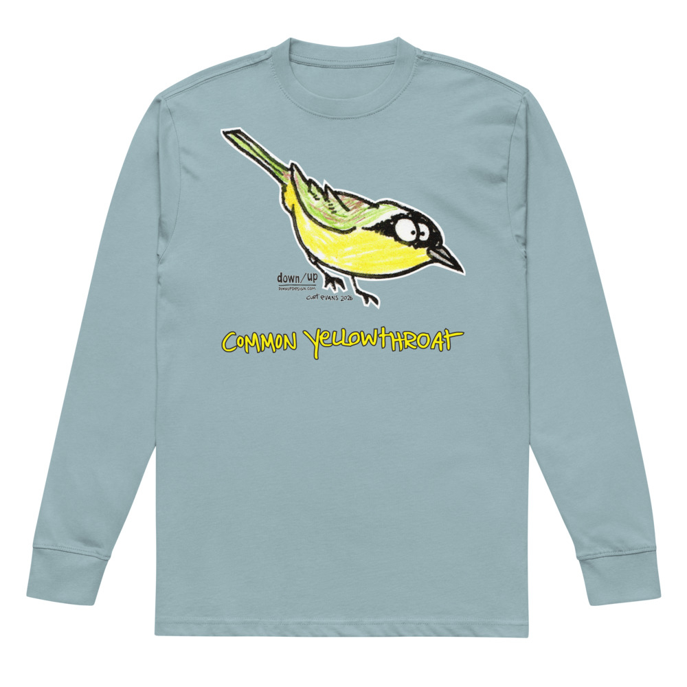 Common Yellowthroat — Men's Long sleeve T-shirt (Agave)