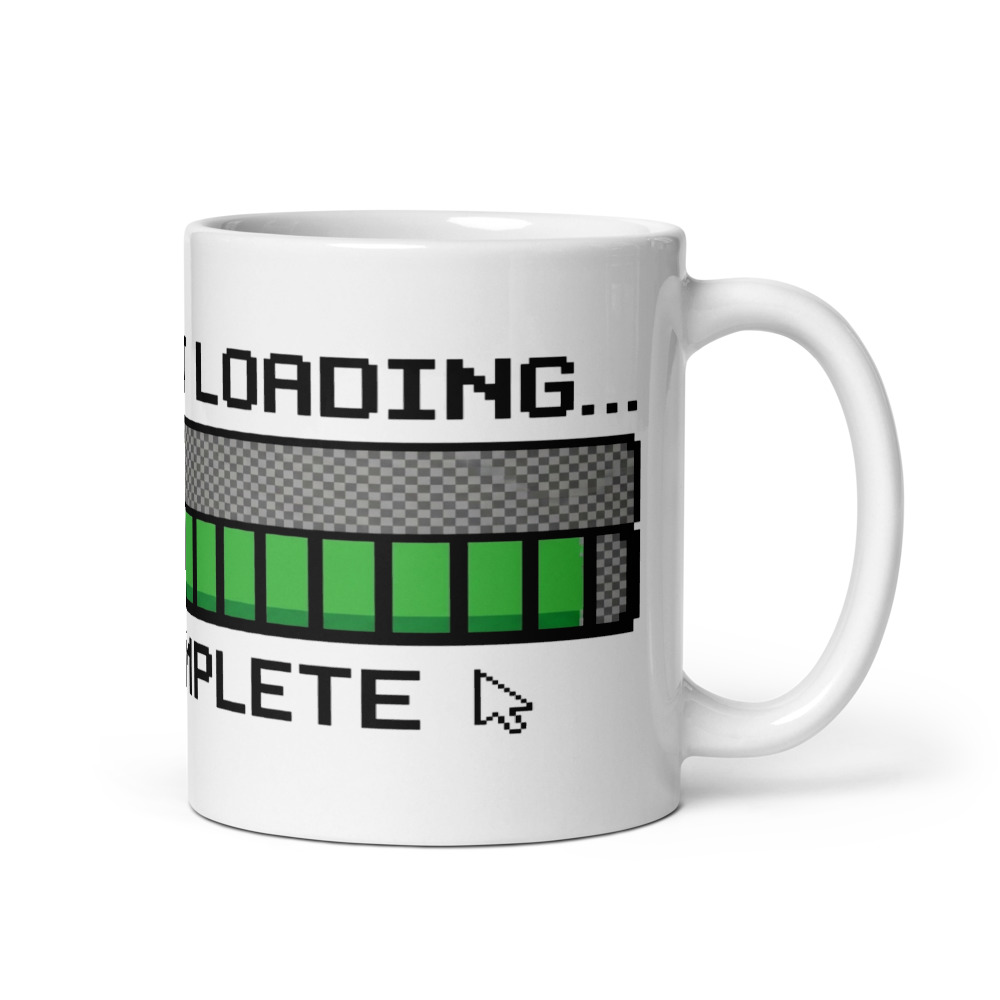 Retirement Loading... 99% Complete - mug