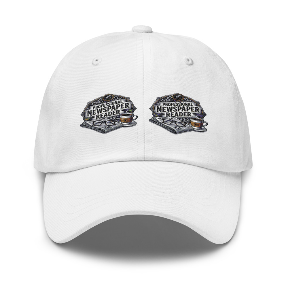 Professional Newspaper Reader - hat