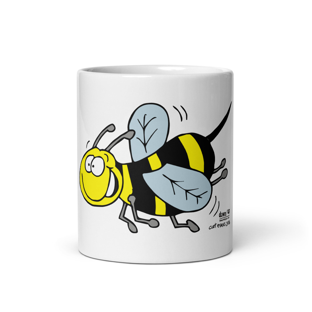 Bumblebee — White Glossy Mug (White)