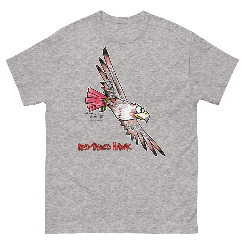 Red-tailed Hawk — Classic Style Unisex T-shirt (Sport Grey)