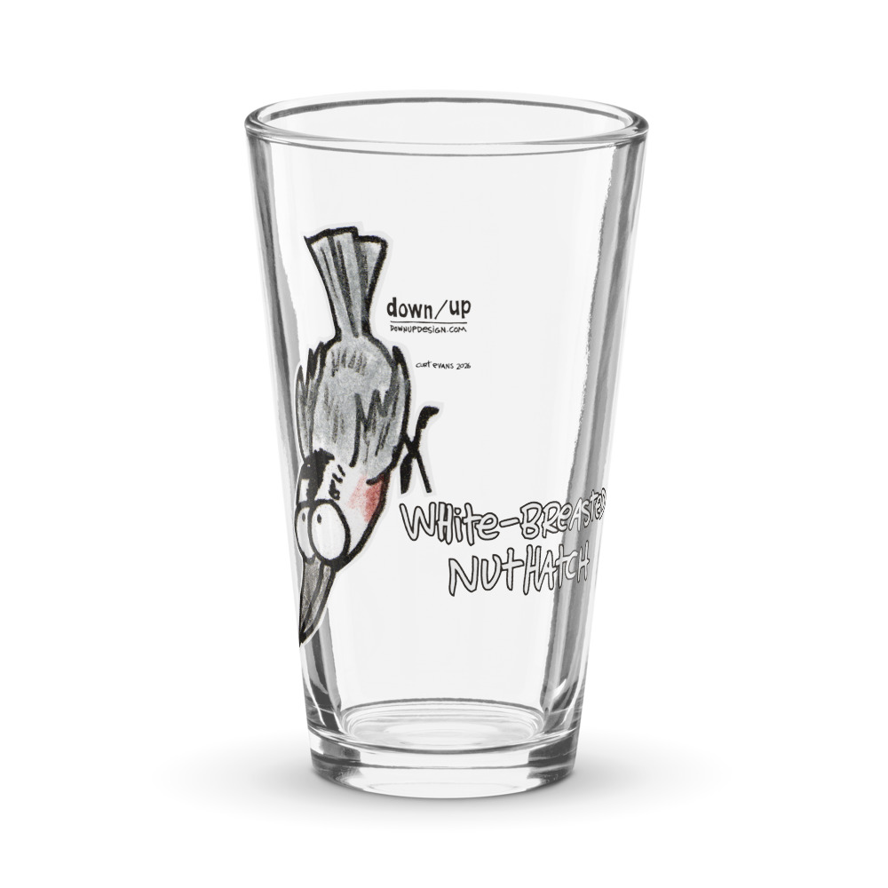 White-breasted Nuthatch — Pint Glass