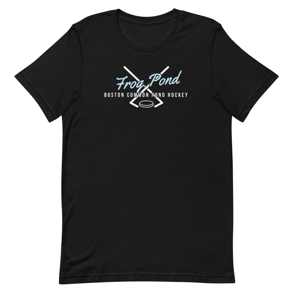 Boston Common Frog Pond Hockey — Black T-Shirt