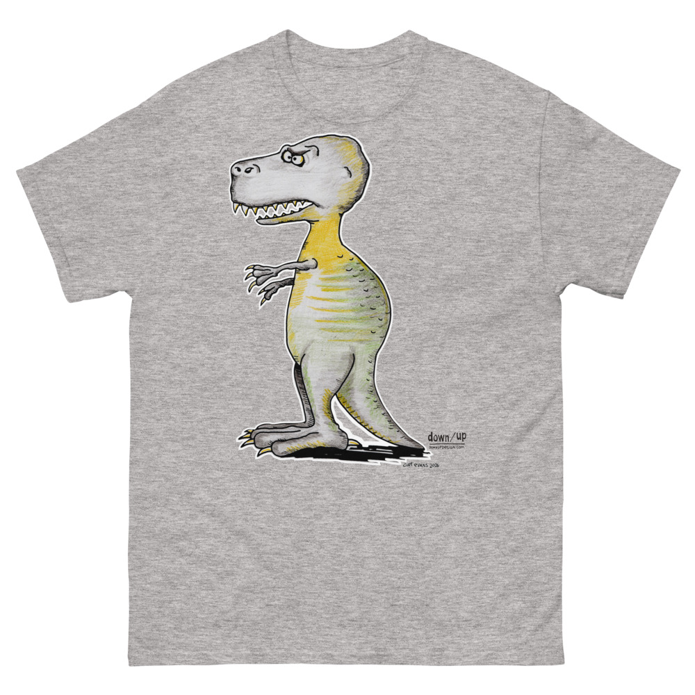 Dino Carnivore — Classic Style Unisex T-shirt (Sport Grey)