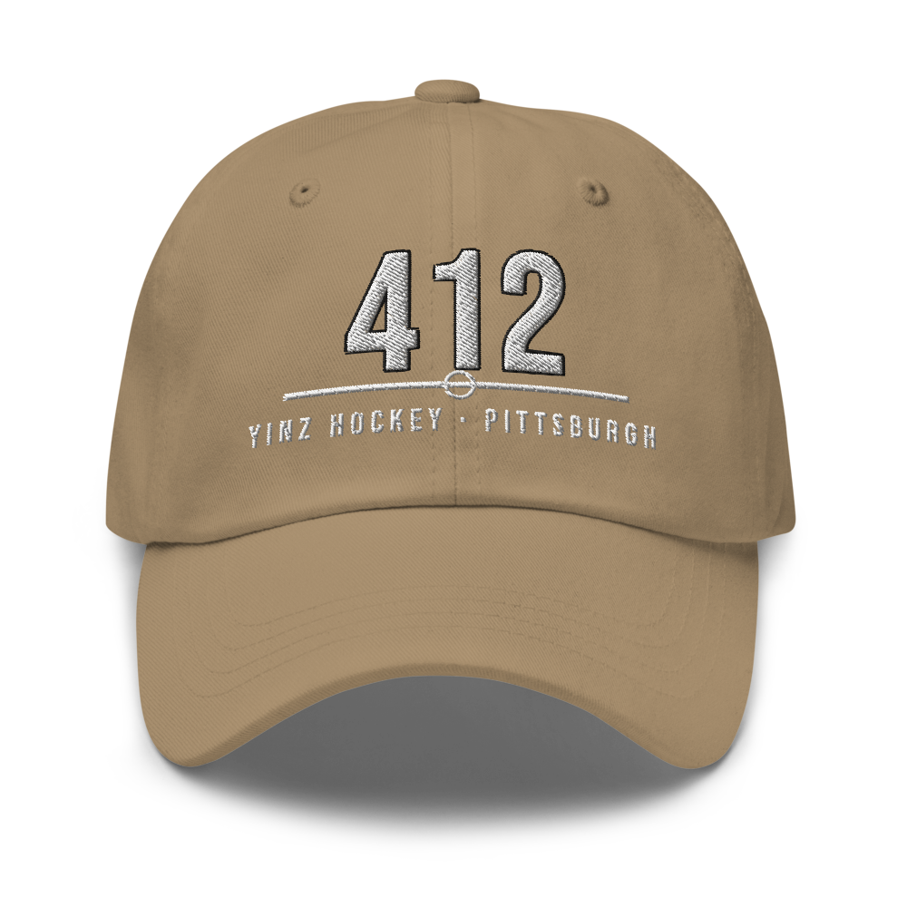 Pittsburgh 412 Yinz Hockey — Khaki Hat