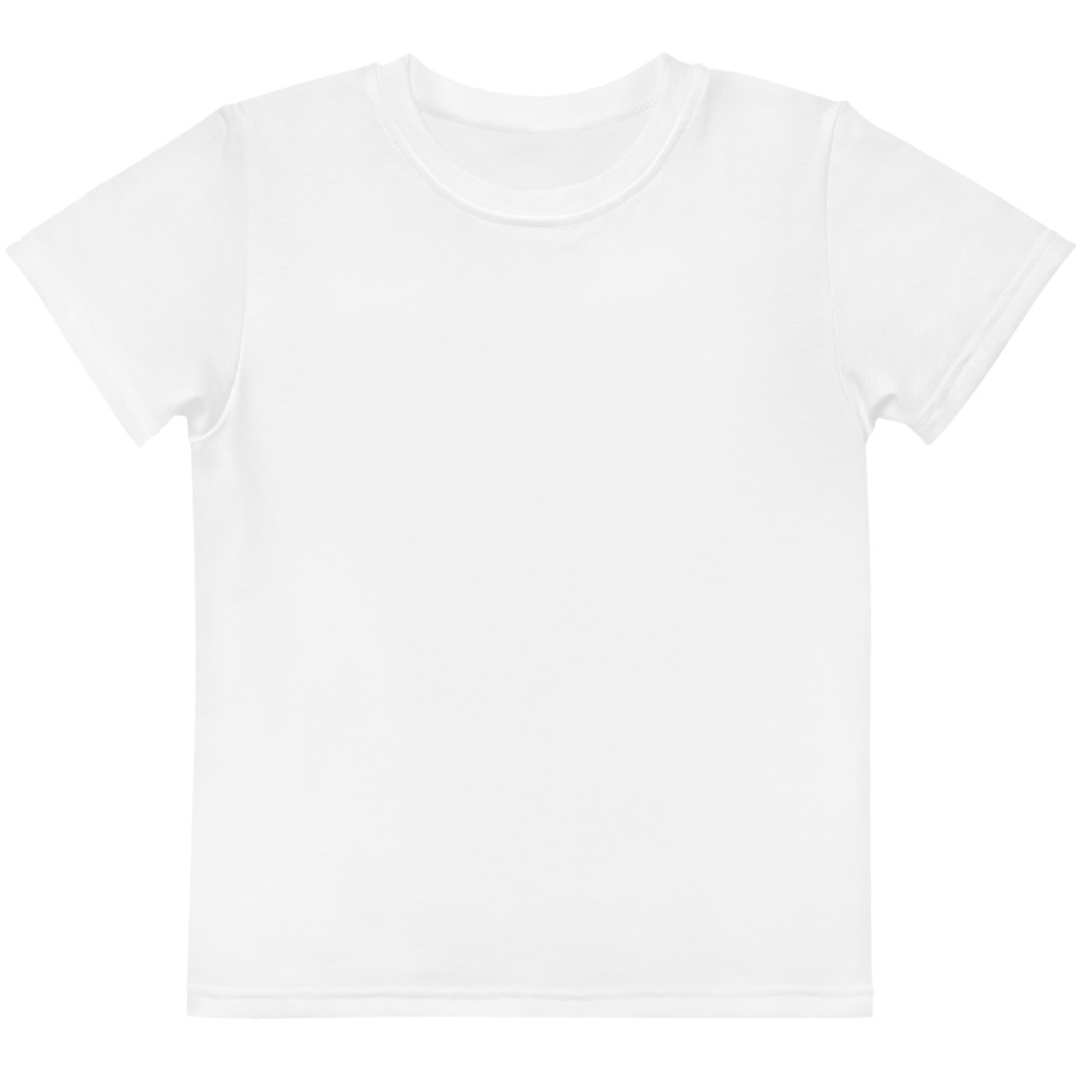 All-Over Print Kids Cotton Crew Neck T-Shirt