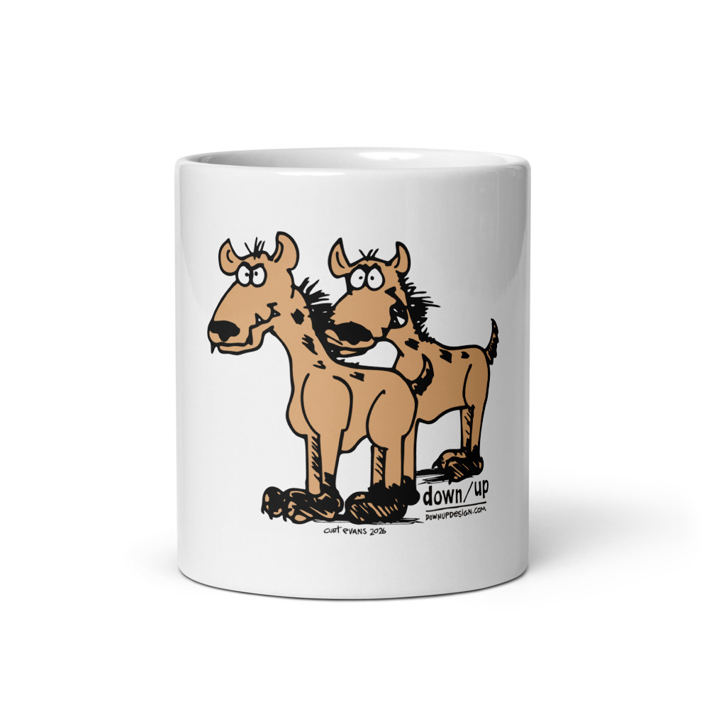 Hyenas — White Glossy Mug (White)