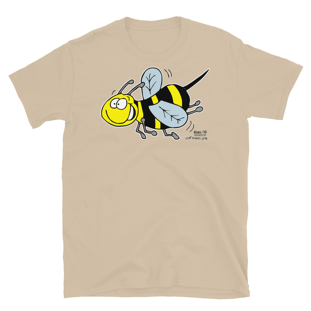 Bumblebee — Form Fitting Unisex T-Shirt (Sand)