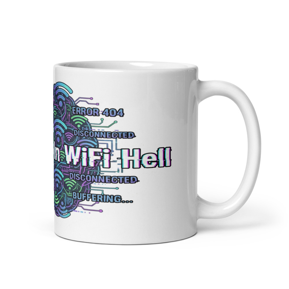 Analog Brain In WiFi Hell - mug