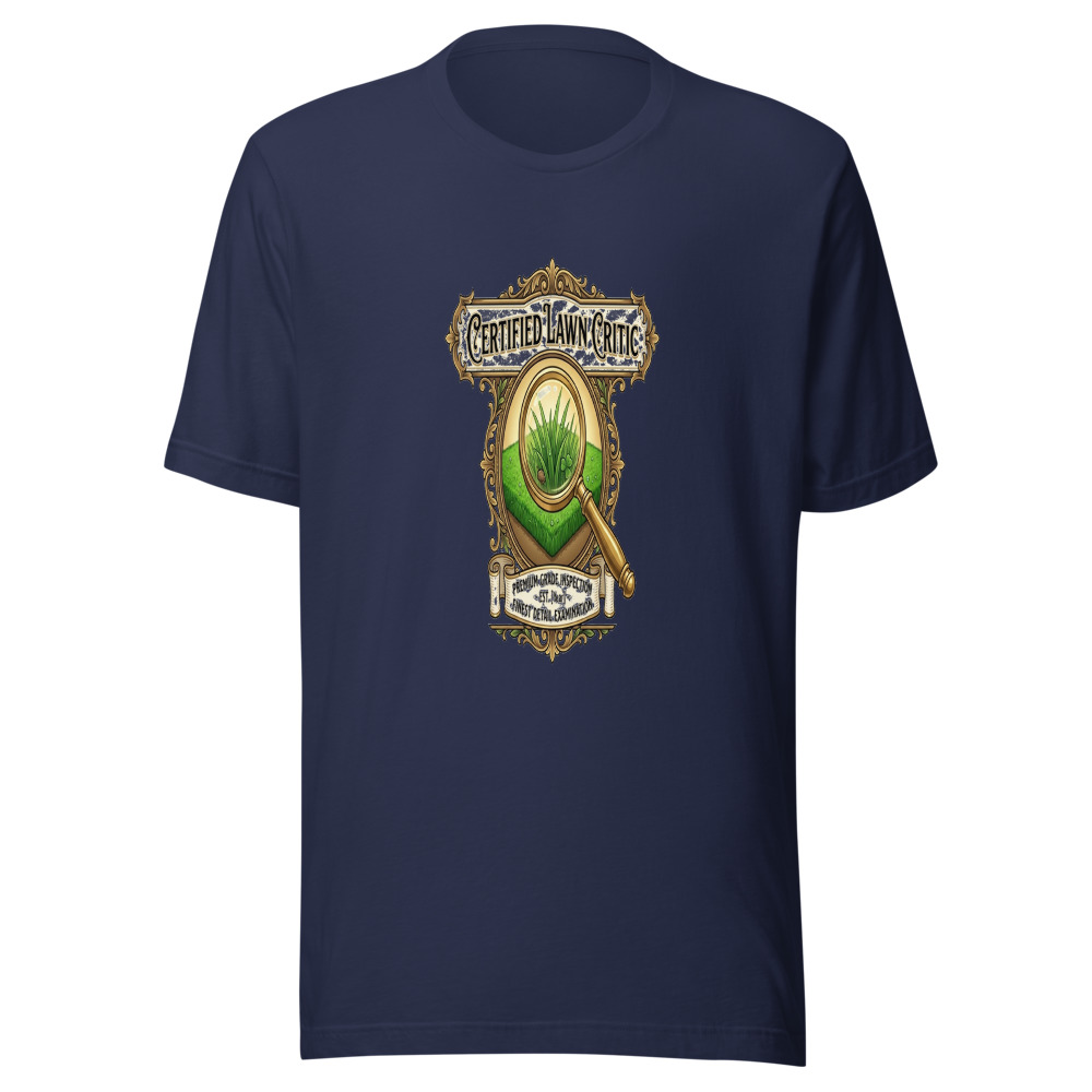 Certified Lawn Critic - tshirt