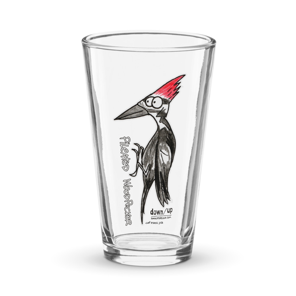 Pileated Woodpecker — Pint Glass