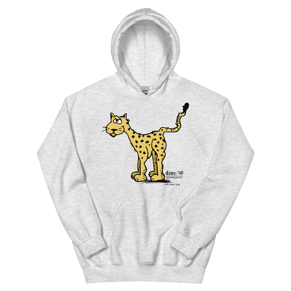 Cheetah — Adult Hoodie Sweatshirt (Ash)