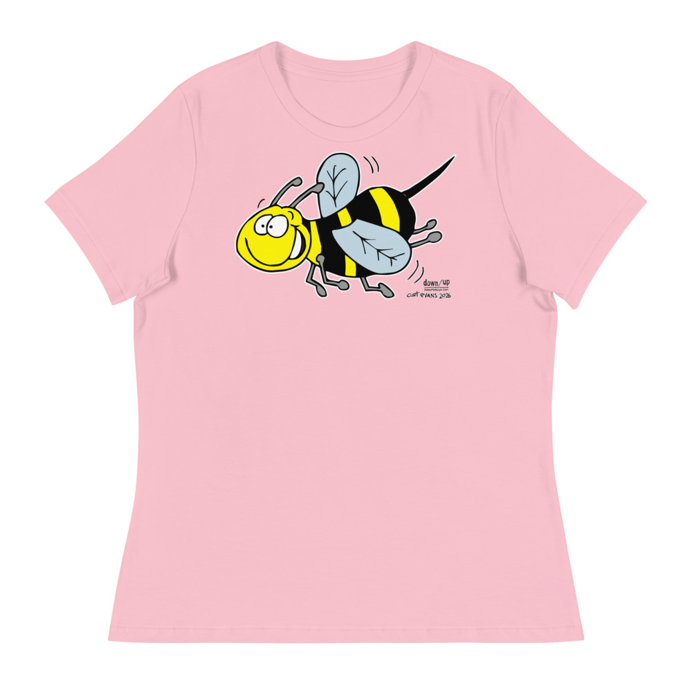 Bumblebee — Women's Relaxed T-Shirt (Pink)