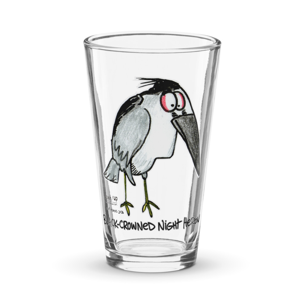 Black-crowned Night Heron — Pint Glass