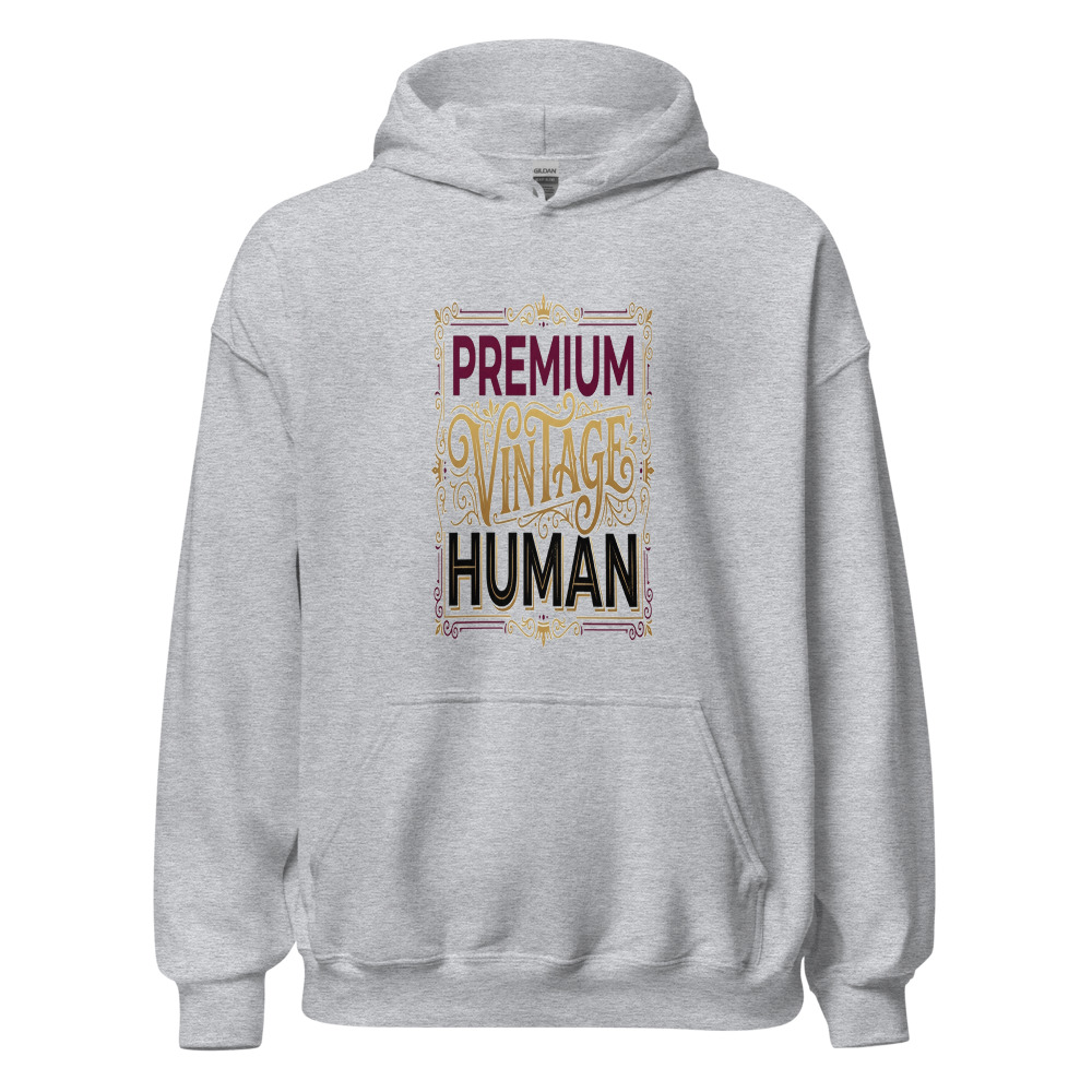 Premium Vintage Human - hoodie
