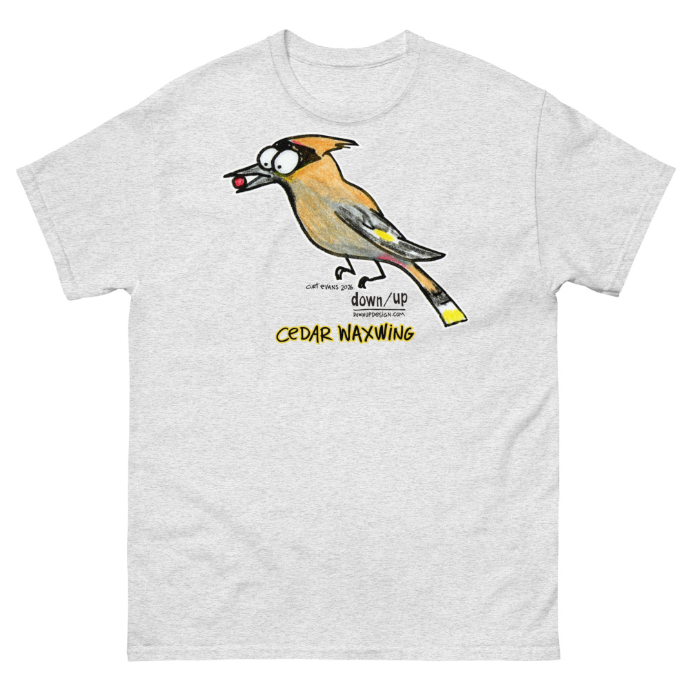 Cedar Waxwing — Classic Style Unisex T-shirt (Ash)