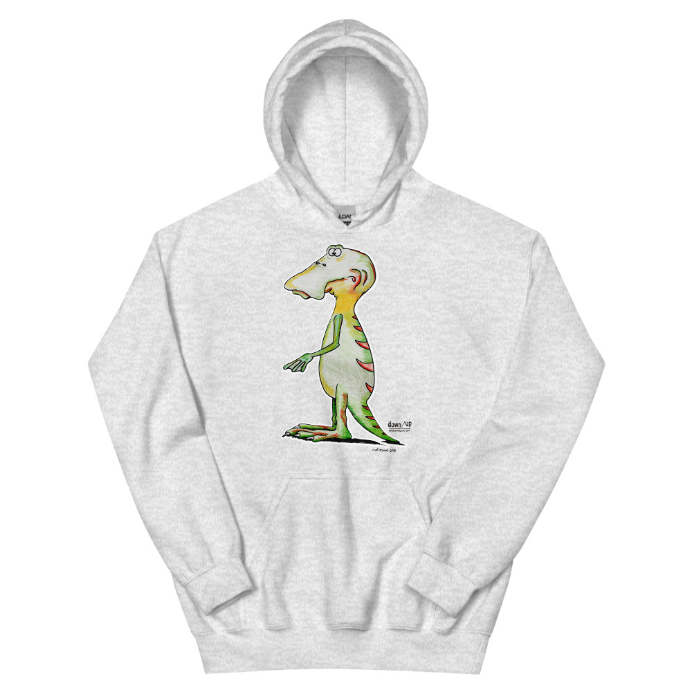Dino Duckbill — Adult Hoodie Sweatshirt (Ash)