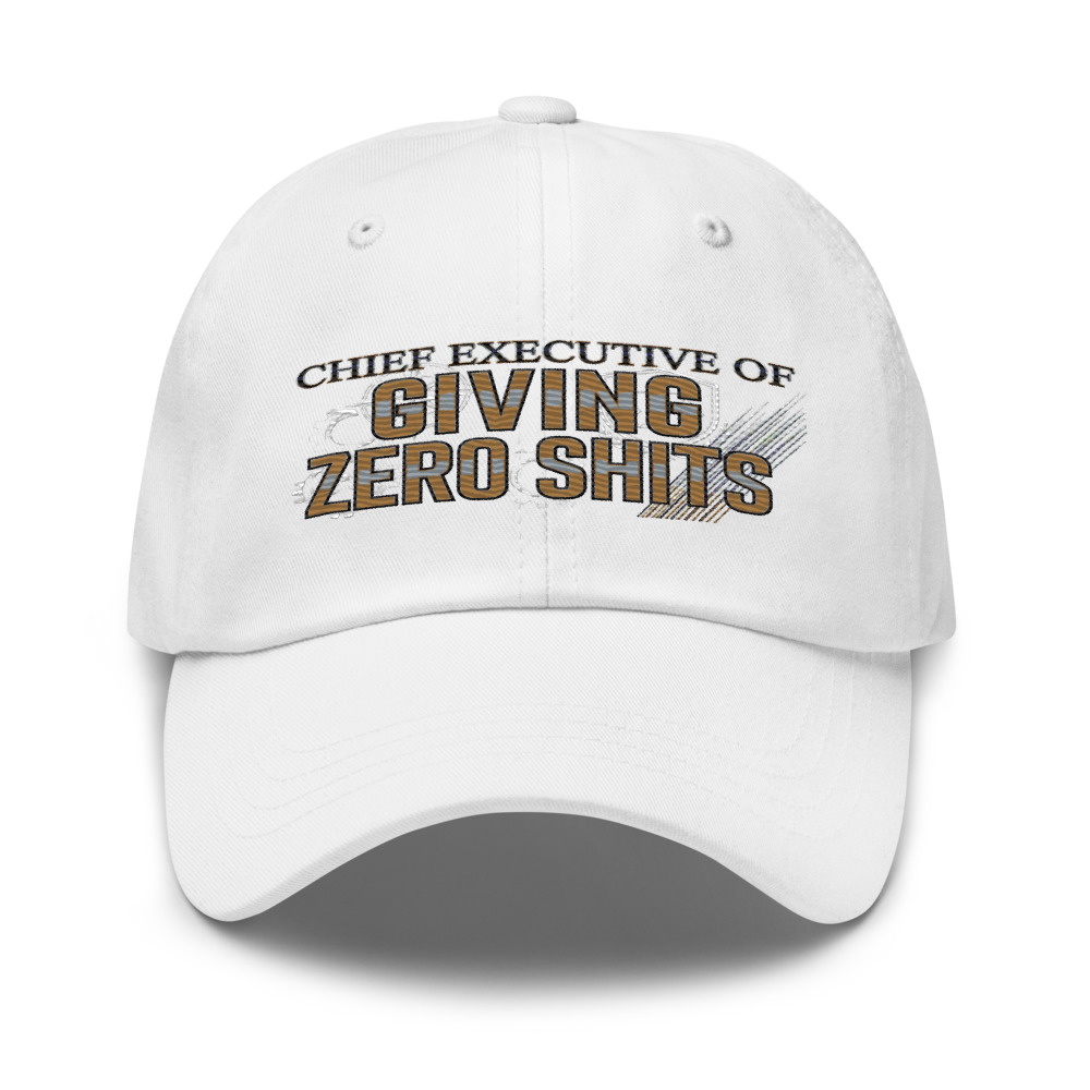 Chief Executive of Giving Zero Shits - hat