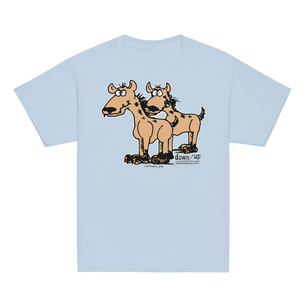 Hyenas — Youth Classic T-shirt (Light Blue)