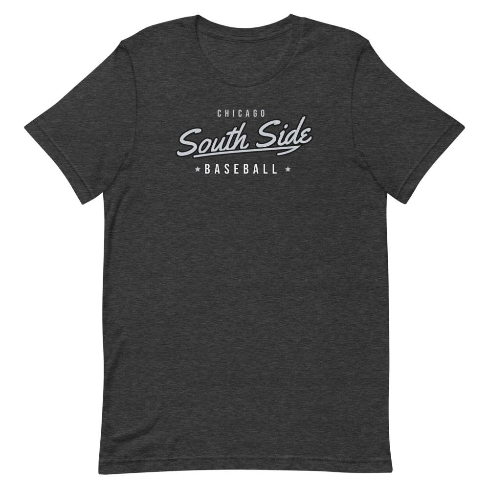 South Side Baseball Script — Dark Grey Heather T-Shirt