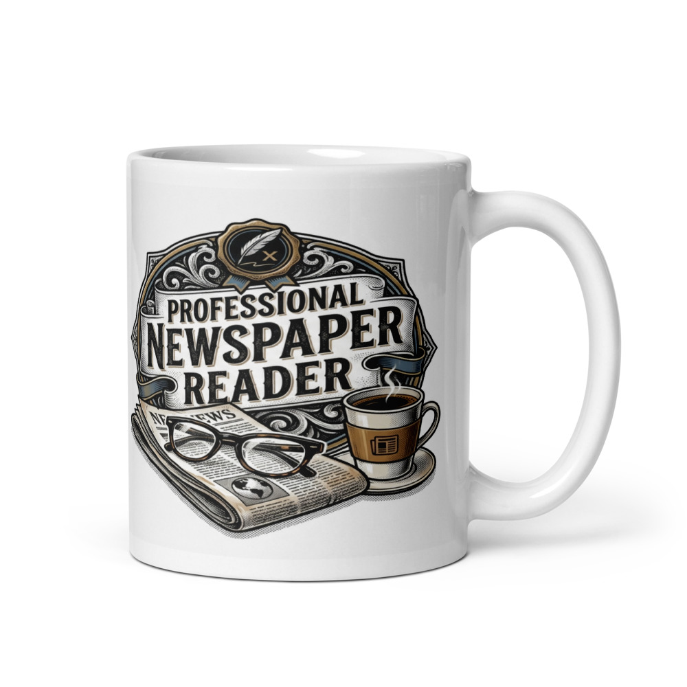 Professional Newspaper Reader - mug