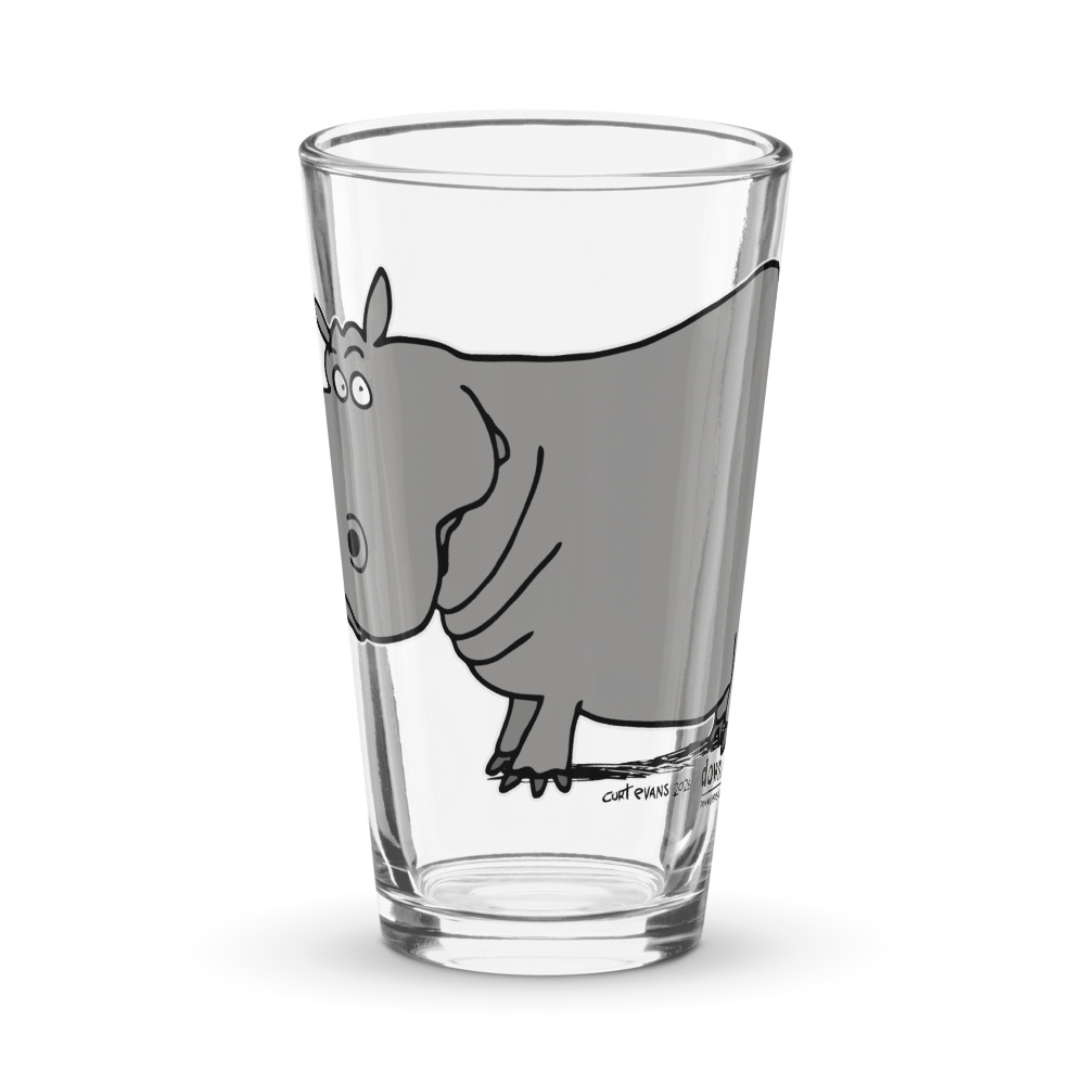 Hippo — Pint Glass