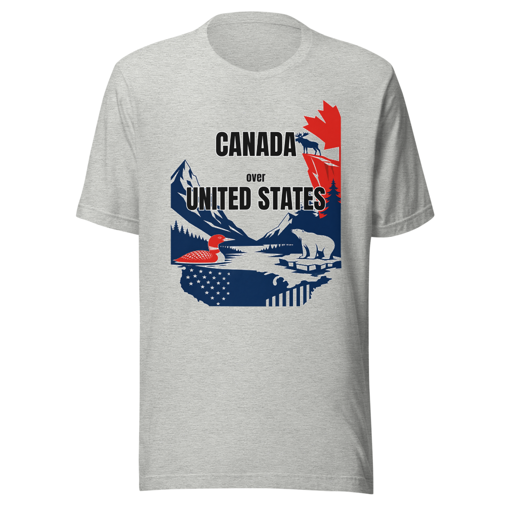 Canada Over USA tee — Above It All — Literally.