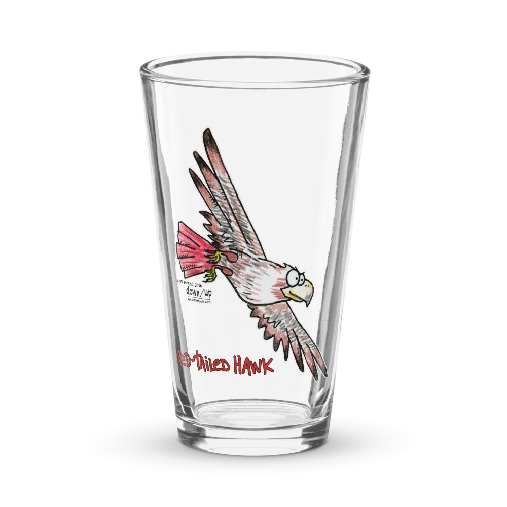Red-tailed Hawk — Pint Glass