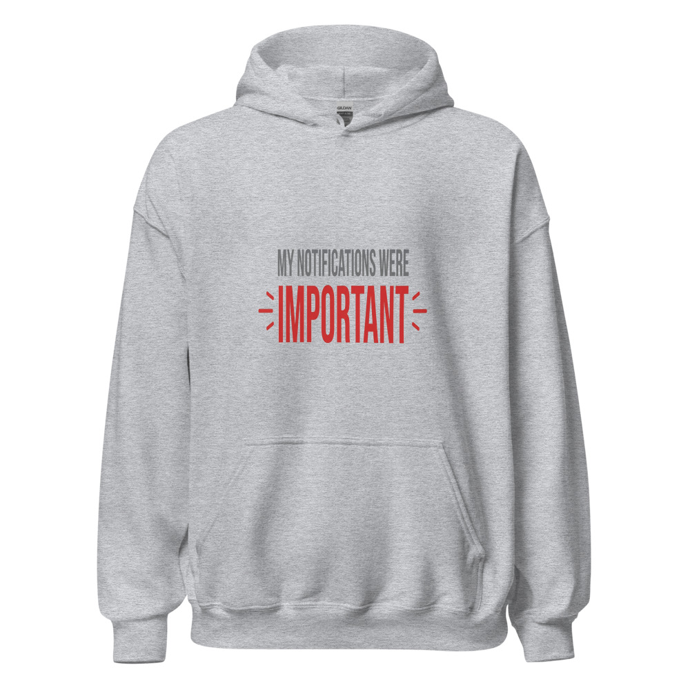 My Notifications Were Important - hoodie