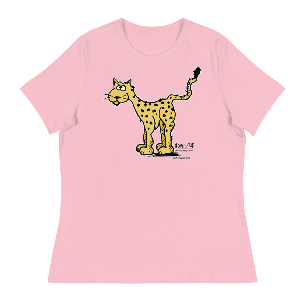 Cheetah — Women's Relaxed T-Shirt (Pink)