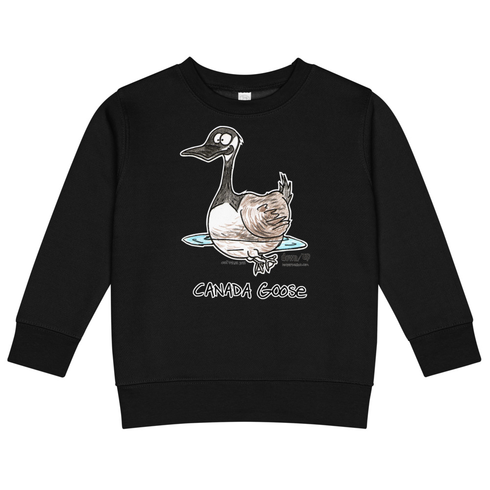 Canada Goose — Kids Crew Neck Sweatshirt (Black)