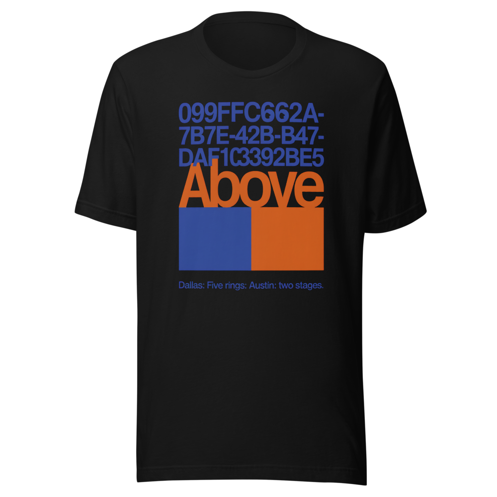 Dallas Over Austin t-shirt — Side B design