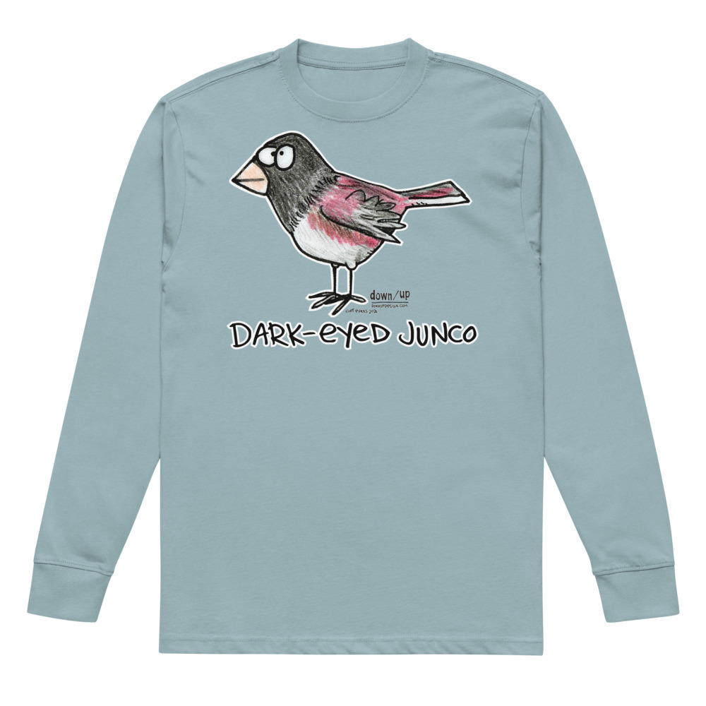 Dark-eyed Junco — Men's Long sleeve T-shirt (Agave)