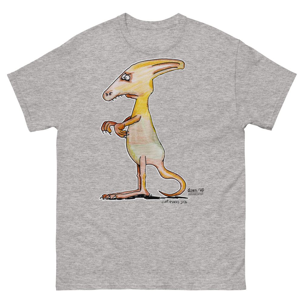 Dino Helmet — Classic Style Unisex T-shirt (Sport Grey)