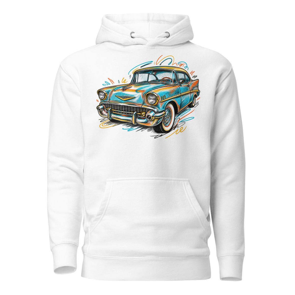 Retro Ride Weekend-Garage Pullover Hoodie alternate view