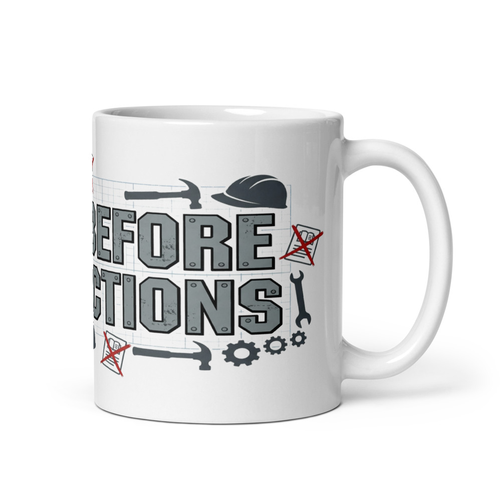 Built Before Instructions - mug