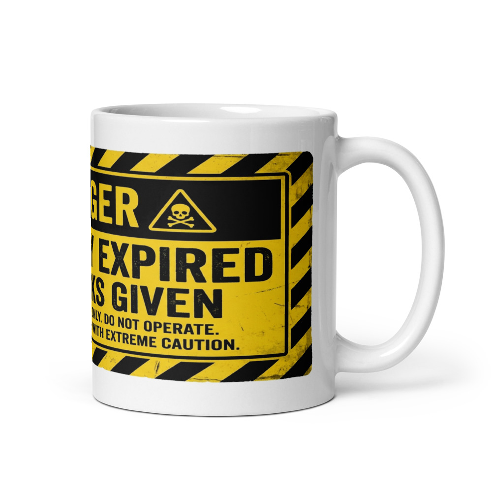 Warranty Expired, Zero Fucks Given - mug