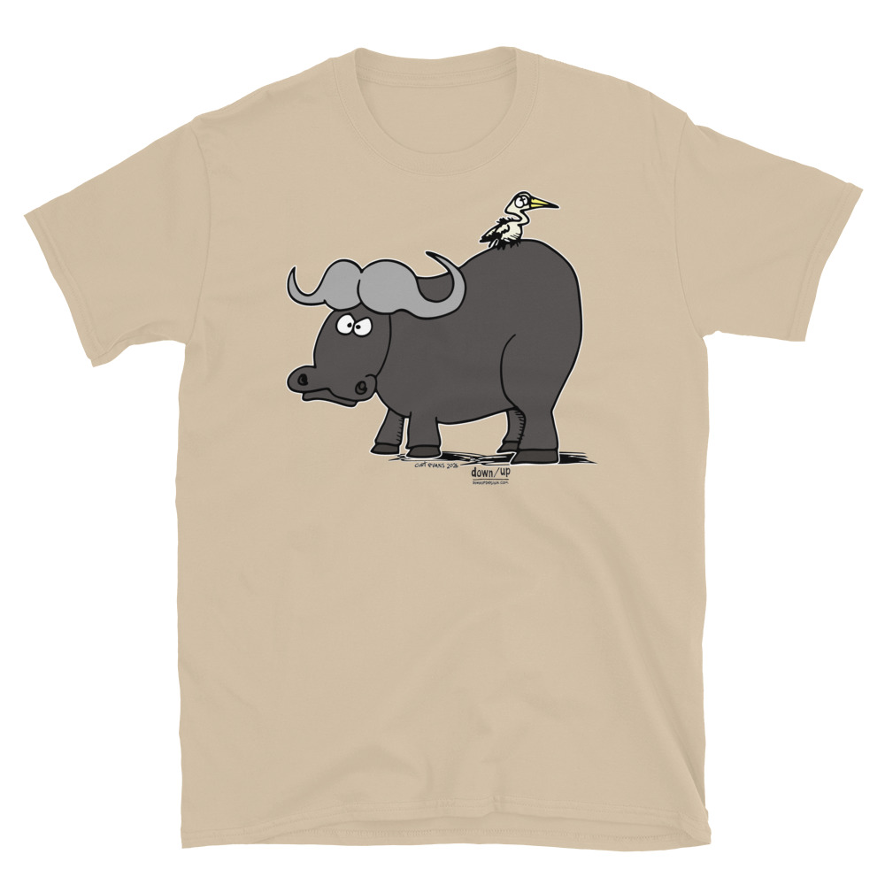Water Buffalo — Form Fitting Unisex T-Shirt (Sand)