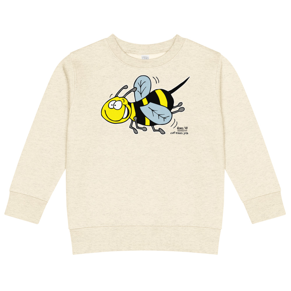 Bumblebee — Kids Crew Neck Sweatshirt (Natural Heather)